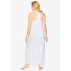 Dreams & Co. Plus Size Breezy Eyelet Knit Long Nightgown(Classic White)