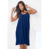 Dreams & Co. Plus Size Breezy Eyelet Short Nightgown(White)