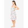 Dreams & Co. Plus Size Breezy Eyelet Short Nightgown(White Floral)