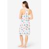 Dreams & Co. Plus Size Breezy Eyelet Short Nightgown(White Floral)