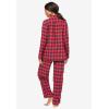Dreams & Co. Plus Size Classic Flannel Pajama Set(Soft Iris Sheep)