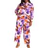 Dreams & Co. Plus Size Hooded Marled Jersey Top(Heather Charcoal Marled)