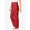 Dreams & Co. Plus Size Knit Sleep Pant(French Blue Floral Stripe)
