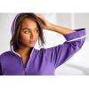 Dreams & Co. Plus Size Long French Terry Robe(Heather Grey)