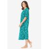Dreams & Co. Plus Size Long Tagless Sleepshirt(Waterfall Confetti Heart)