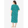 Dreams & Co. Plus Size Long Tagless Sleepshirt(Waterfall Confetti Heart)