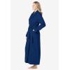 Dreams & Co. Plus Size Long Terry Robe(Evening Blue)