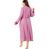 Dreams & Co. Plus Size Marled Long Duster Robe(Heather Charcoal Marled)