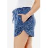 Dreams & Co. Plus Size Print Pajama Shorts(Black)