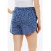 Dreams & Co. Plus Size Print Pajama Shorts(Deep Teal Hearts)