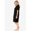 Dreams & Co. Plus Size Print Sleepshirt(Black Dot)