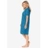 Dreams & Co. Plus Size Print Sleepshirt(Deep Teal Hearts)