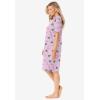 Dreams & Co. Plus Size Print Sleepshirt(Pink Candy Cane)