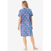 Dreams & Co. Plus Size Print Sleepshirt(Radiant Violet Argyle)
