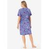 Dreams & Co. Plus Size Print Sleepshirt(Soft Iris Starfish)