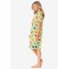 Dreams & Co. Plus Size Print Sleepshirt(Yellow Cats)