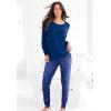 Dreams & Co. Plus Size Satin Trim Sleep Tee(Pink)