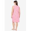 Dreams & Co. Plus Size Short Sleeveless Sleepshirt(Yellow Cats)