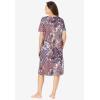Dreams & Co. Plus Size Short T-Shirt Lounger(Ivory Patchwork)