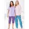 Dreams & Co. Plus Size Sleep Tee(Black)