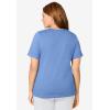 Dreams & Co. Plus Size Sleep Tee(French Blue)