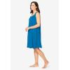 Dreams & Co. Plus Size Sleeveless Terry Lounger(Pool Blue)