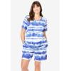 Dreams & Co. Plus Size Two-Piece French Terry Sleep Set