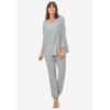 Ellos Plus Size Marled Boxy Lounge Top(Marled Grey)