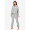 Ellos Plus Size Marled Knit Jogger Pants(Marled Navy)