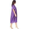 Only Necessities Plus Size 2-Pack Short Silky Gown(Deep Teal Pale Ocean)