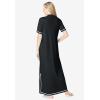 Only Necessities Plus Size Embellished Knit Lounger(Black)