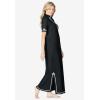 Only Necessities Plus Size Embellished Knit Lounger(Black)
