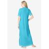 Only Necessities Plus Size Embellished Knit Lounger(Caribbean Blue)