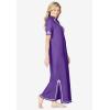 Only Necessities Plus Size Embellished Knit Lounger(Plum Burst)