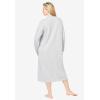 Only Necessities Plus Size Fleece Snap-Front Robe