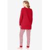 Only Necessities Plus Size Henley Tunic & Jogger PJ Set(Evening Blue Pink Plaid)