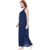 Only Necessities Plus Size Long Tricot Knit Nightgown(Paradise Pink)