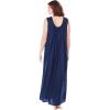 Only Necessities Plus Size Long Tricot Knit Nightgown(Paradise Pink)