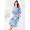Only Necessities Plus Size Print Lounger(Rosebud Pink Folk Floral)