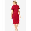 Only Necessities Plus Size Ribbed Sleepshirt(Classic Red)