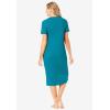 Only Necessities Plus Size Ribbed Sleepshirt(Dark Turq)