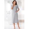 Only Necessities Plus Size Ribbed Sleepshirt(Heather Grey)
