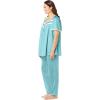 Only Necessities Plus Size Silky 2-Piece PJ Set(Fresh Berry)