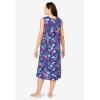 Only Necessities Plus Size Sleeveless Print Lounger(Dark Navy Butterfly)