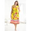 Only Necessities Plus Size Sleeveless Print Lounger(Dark Navy Butterfly)
