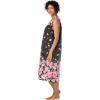 Only Necessities Plus Size Sleeveless Print Lounger(Soft Iris Pansy)