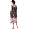 Only Necessities Plus Size Sleeveless Print Lounger(Waterfall Paisley)