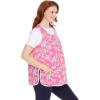 Only Necessities Plus Size Snap-Front Apron(Classic Leopard)