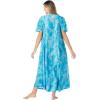 Only Necessities Plus Size Sweeping Printed Lounger(Sky Blue Tropical)