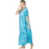 Only Necessities Plus Size Sweeping Printed Lounger(Sky Blue Tropical)